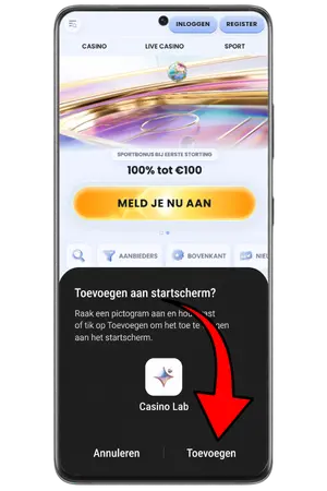 Bevestig de snelkoppeling om de Chicken Road App te spelen